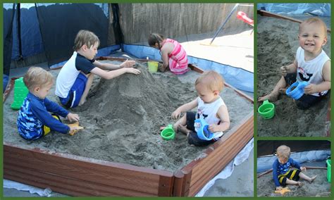 2 kids and 1 sandbox